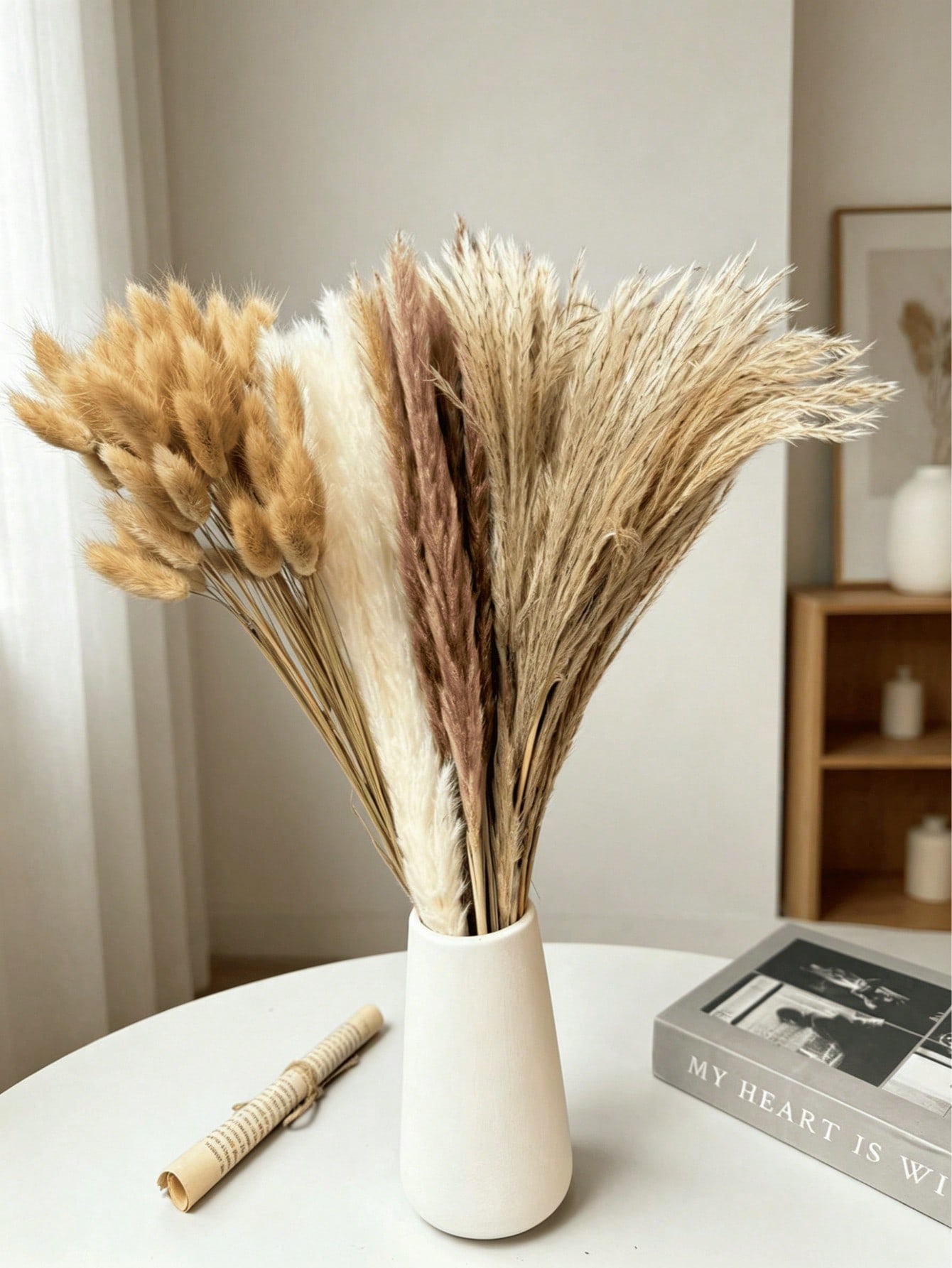 10/20/30개 흰색 인조 팜파스 그래스 장식 17. - Pampas Grass Decor 리뷰 및 가격