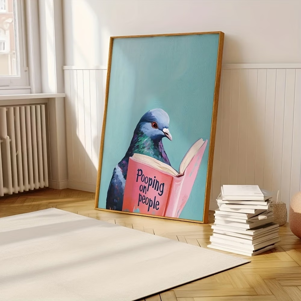 현대적인 비둘기 독서하는 모습이 사람들을 똥내고 있는  - Home Decor Foto 리뷰 및 가격