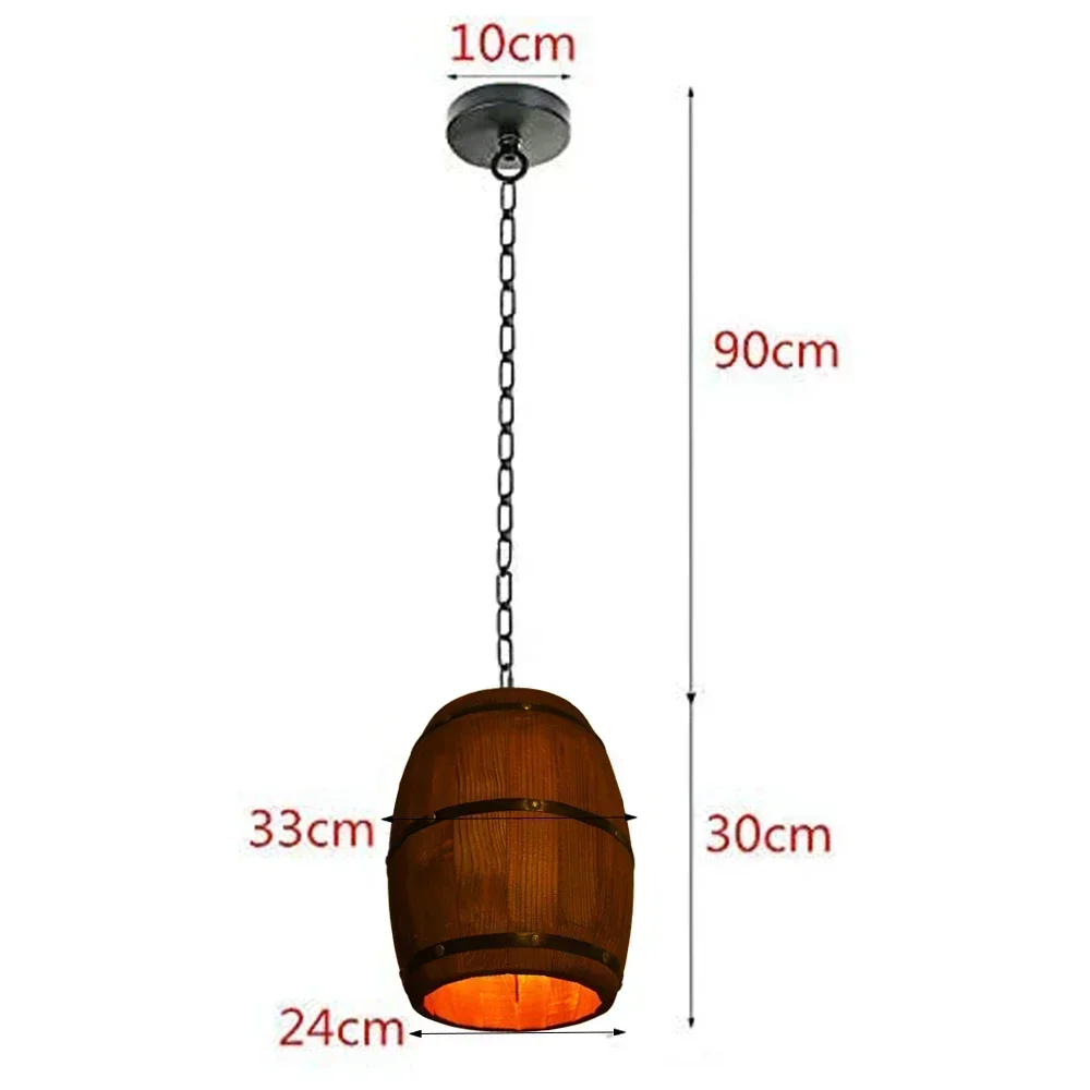 소박한 빈티지 샹들리에 나무 펜던트 조명 와인 배럴 행 - Home Decor Rustic 리뷰 및 가격