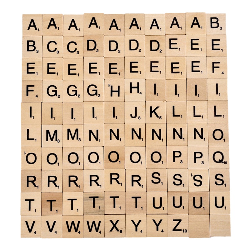 100개 영어 알파벳 나무 타일 셀프 조절 스티커 천연 - Wooden Letter Sign 리뷰 및 가격