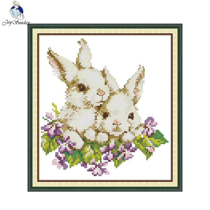 조이 선데이 버니 형제자매 패턴 크로스 스티치 키트 홈 - Home Decor Outlet 리뷰 및 가격