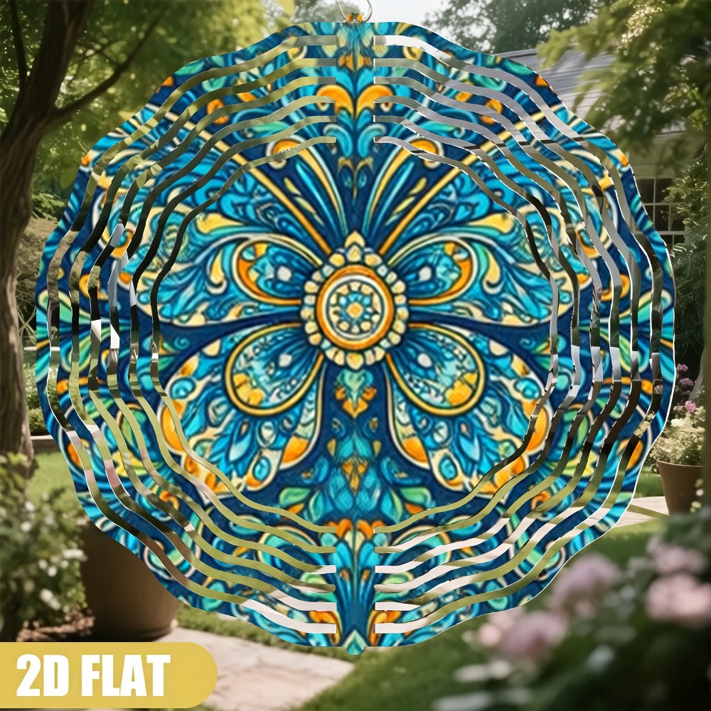 보헤미안 만다라 윈드차임, 블루 플라워 벨, 튼튼한 철 - Boho Wind Chimes 리뷰 및 가격